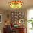 Tiffany Round Flush Mount Ceiling Light