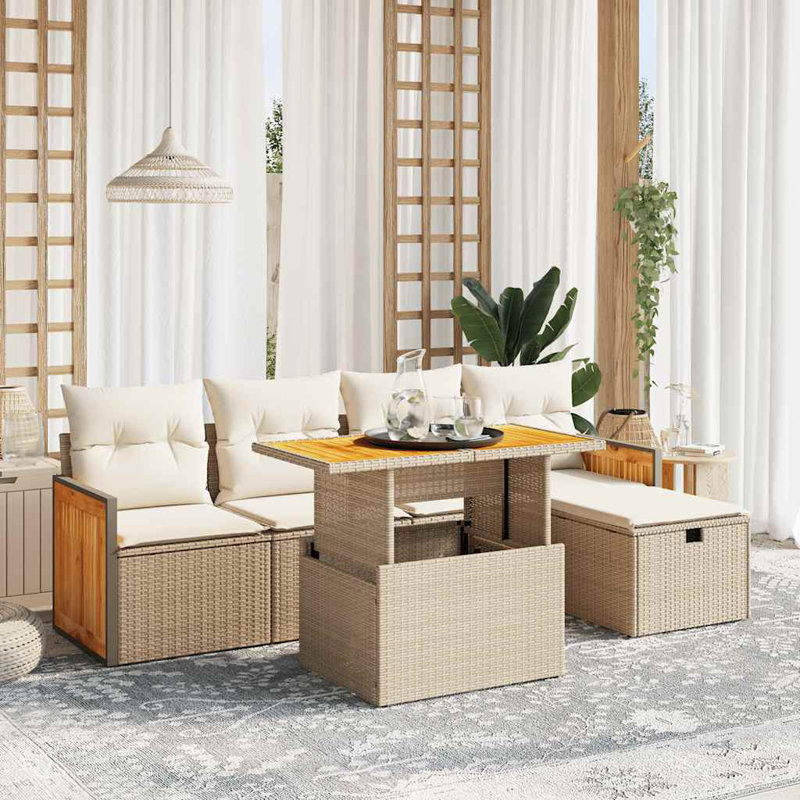 Vidaxl Garden Sofa Set Beige