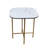 Ceramic End Table with Metal Frame-110281523