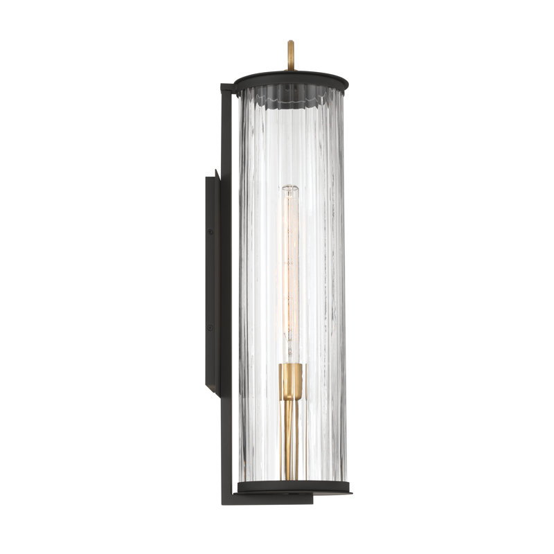1 LIGHT OUTDOOR WALL SCONCE, 27.5" H x 7" W x 8.5" D