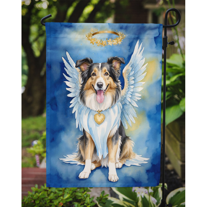 Collie, mon ange, drapeau de jardin
