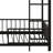 Twin Over Twin Size Metal Bunk Bed With Slide And Guardrails-1857813491