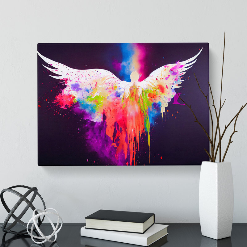 Angel Painted Vol.4 Abstract - Wrapped Canvas, 35cm H x 50cm W x 3cm D