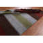 Tapis rouge / vert en laine noué à la main de conception unique nouvel âge 6 pi 6 po x 9 pi 9 po Lenio