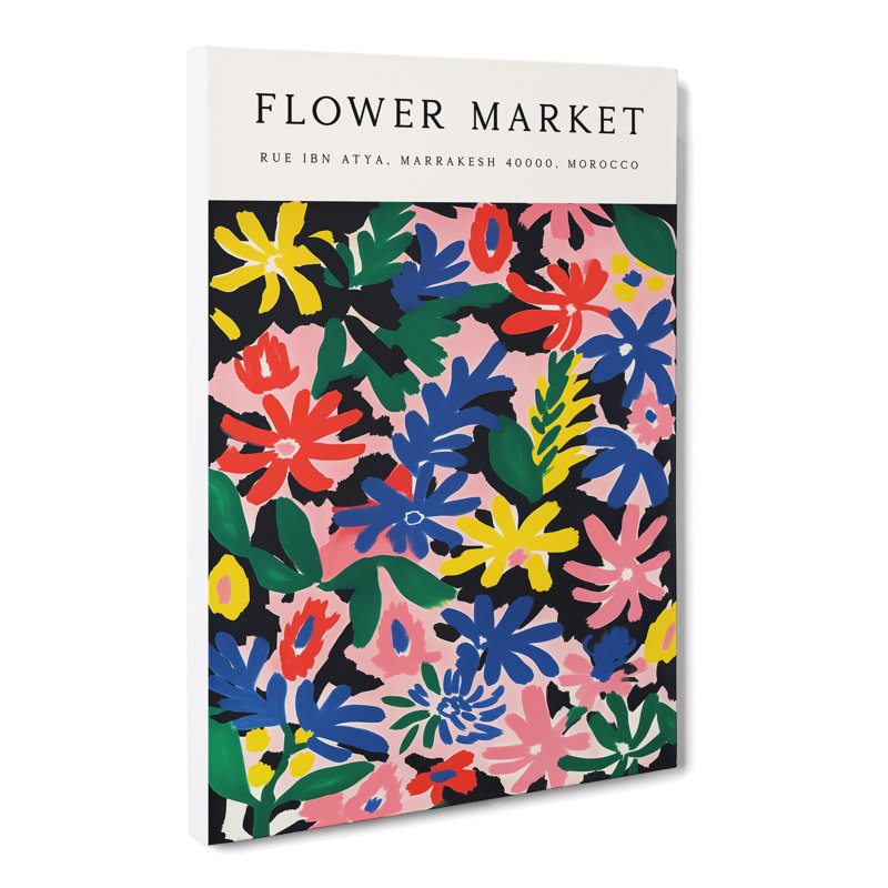 XMKTMKT-423 Marrakesh Flower Market Exhibition No.1 - Wrapped Canvas Print, 50cm H x 35cm W x 3cm D