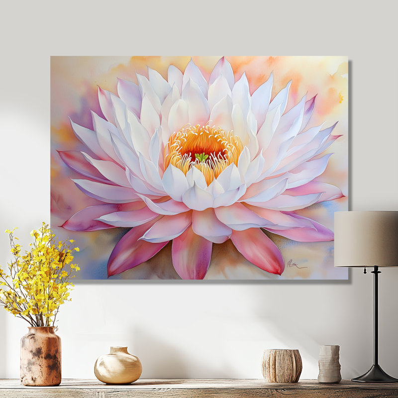 Fleur de cactus du désert de l'Utah - Floral Art mural en métal, impression de cactus floral, H 12 po x l 20 po