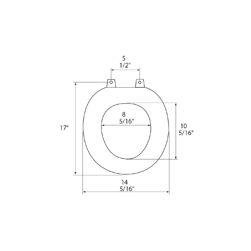 Round Toilet Seat and Lid, Biscuit
