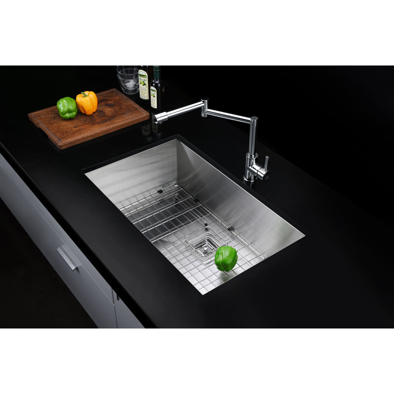 Vanguard 30'' Stainless Steel Undermount Single Bowl Kitchen Sink