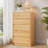 Ato 23.6" W 5 Drawer Mid-Century Modern, Wooden Dresser with Curved Profile and Fluted Design-1394577572