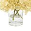 Hydrangea Arrangement In A Clear Glass Vase