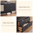 Modern Black Solid Wood TV Stands