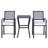 3Pcs Patio Bar Set With Soft Cushion, Rattan Wicker Outdoor Furniture Set For Backyards, Lawn, Deck, Poolside