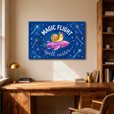 Animals Magic Flight Spell Caster Snail Rocket Stars Wands Sparkles