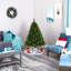 Lighted Artificial Pine Christmas Tree-139986980