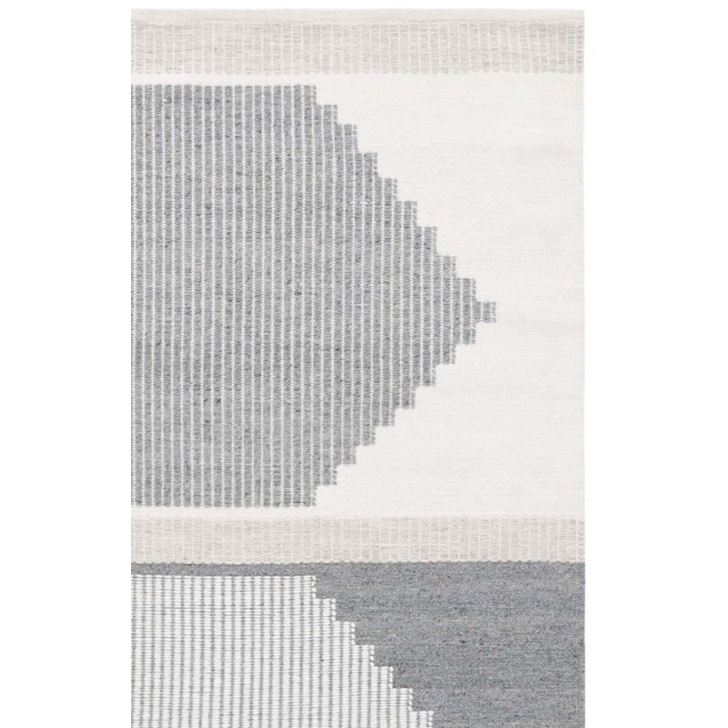 Kilim Hand Woven Recycled P.E.T. Geometric Indoor Rug, Runner 2'3" x 8'