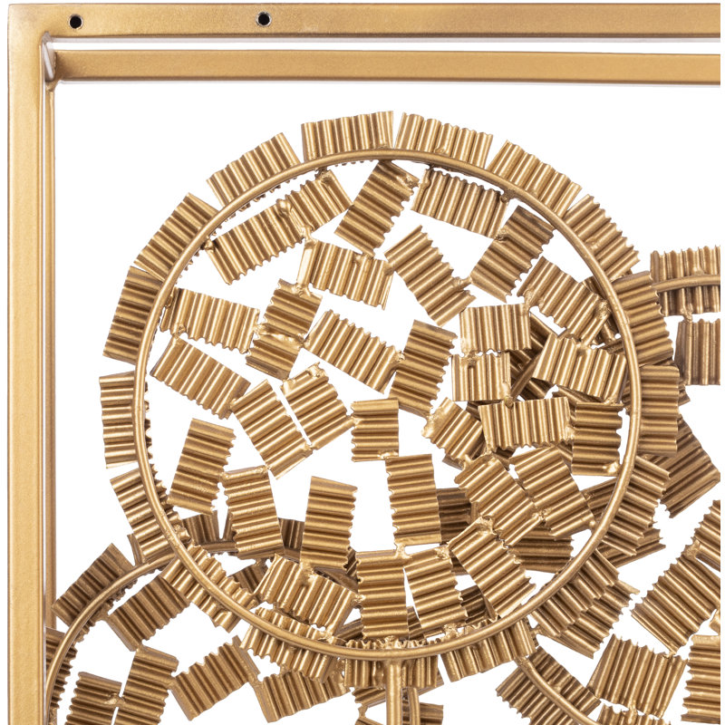 Glam Abstract Wall Decor on Metal