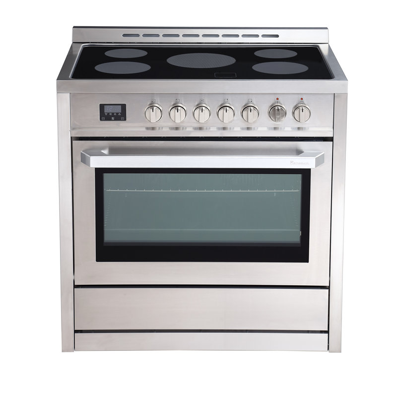 Cuisinière électrique 36 pouces avec minuterie PerfectCook en acier inoxydable