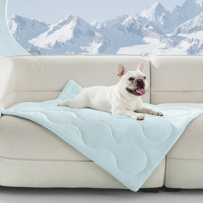 Couverture légère et réversible pour chien, m, Aqua Blue