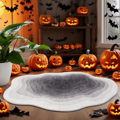 Machine Washable Area Rug - Cloud Waves Edge Living Room Bedroom Bathroom Kitchen Entryway Office