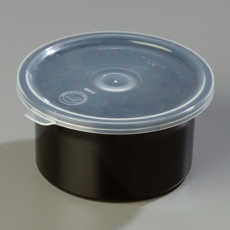 Classic ™ 19 oz. Contenant alimentaire circulaire en plastique avec couvercle