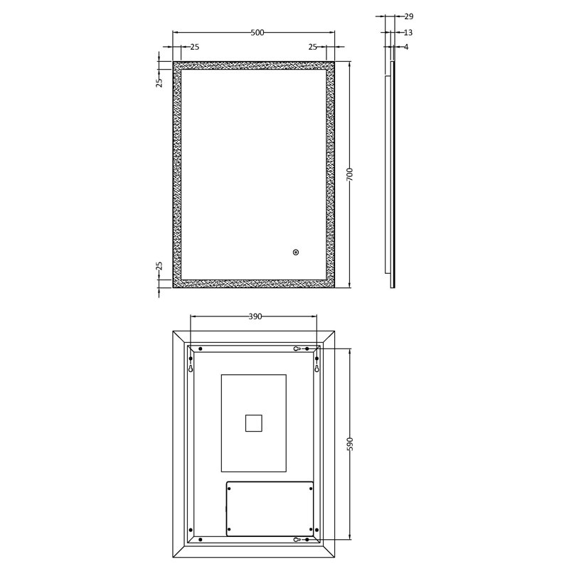 Flat Wall Mirror