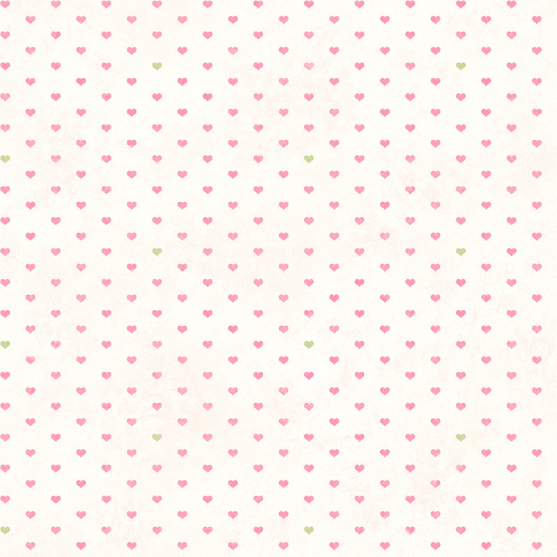 Papier peint embossé à motif coeur 33 pi x 20,5 po love spots pois dot 3d Claysville, Rose