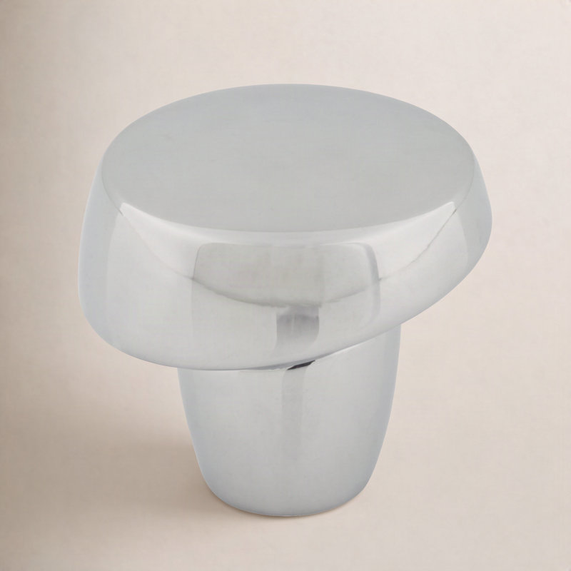 Florham 1 1/4" Diameter Round Knob, Polished Chrome