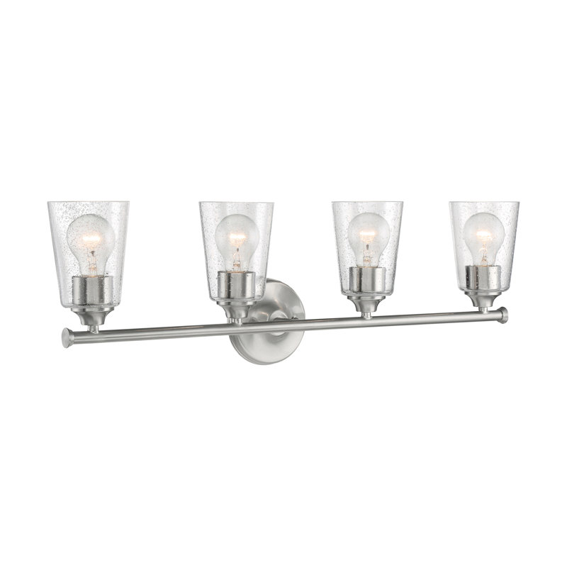Weccacoe 4 - Light Dimmable Vanity Light, Brushed Nickel
