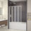 Porte de baignoire pliante avec verre transparent 44 po x l 55 po Triton