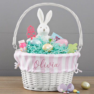 Personalization Mall Wicker Decorative Basket