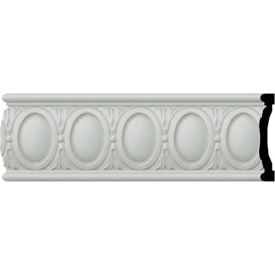 Rail de chaise Egg and Dart 5 5/8 po x l 96 1/8 po x P 1 1/8 po
