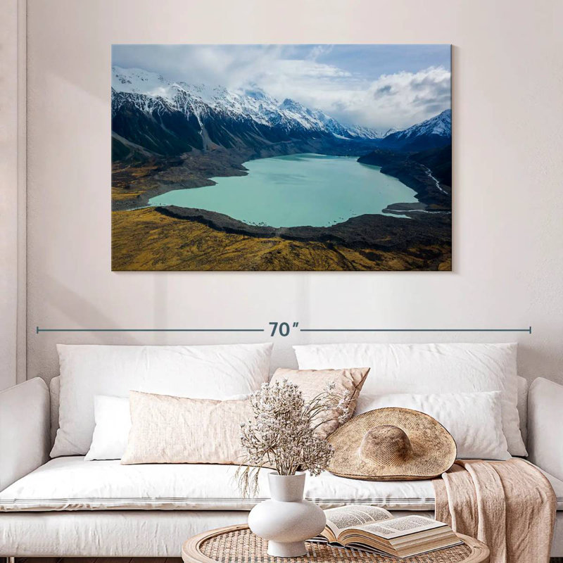 Ravi tranquille, lac Tasman, H 32 po x l 48 po