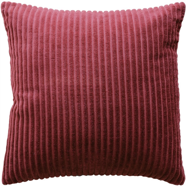 Coussin en coton velours côtelé Fletcher, Bourgogne