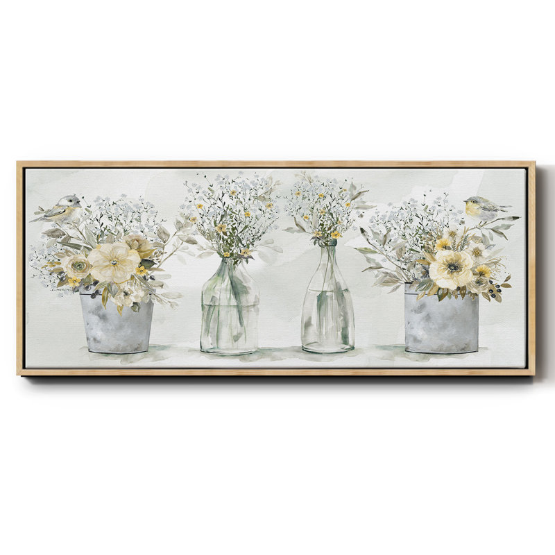Farmhouse Bouquets - Toile encadrée, H 20 po x l 50 po