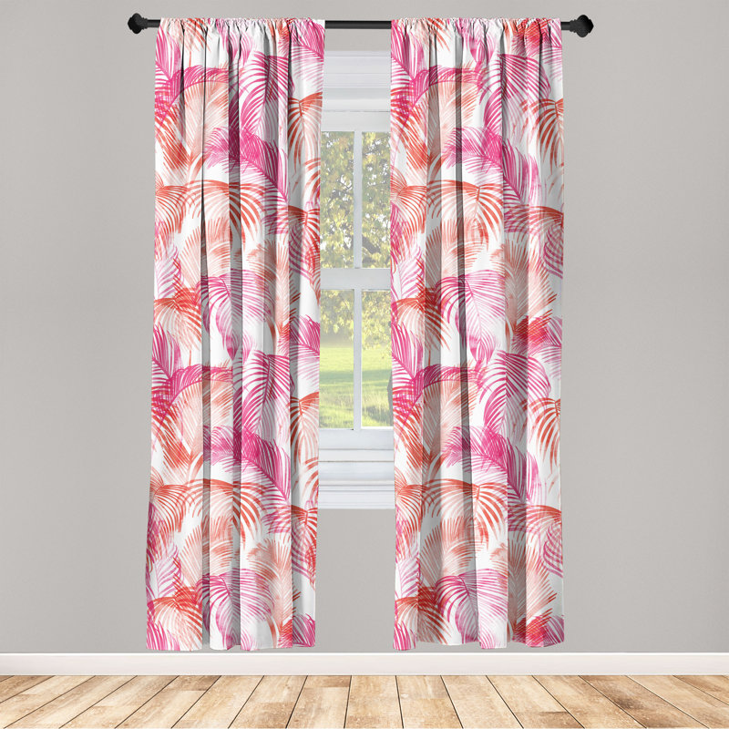 Semi Sheer Curtain Pair, 28" W x 63" L