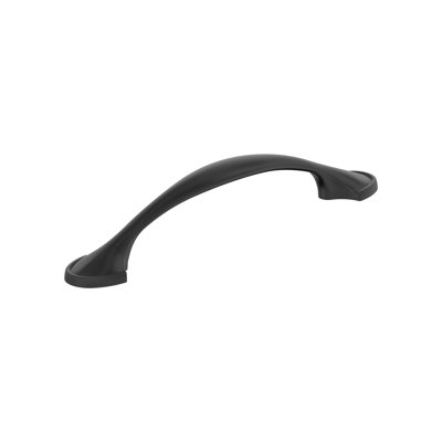 Fairfield 3-3/4 inch (96mm) Center-to-Center Matte Black Cabinet Pull - 25 Pack