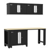 ProGarage 4 Piece Cabinet and Workbench Table Set