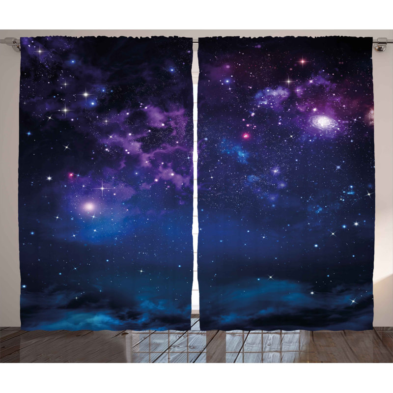 Corbett Semi Sheer Curtain Pair, 54" W x 90" L