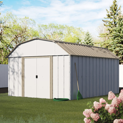 Lexington 10 ft. W x 13.5 ft. D Metal Barn/Gambrel Storage Shed