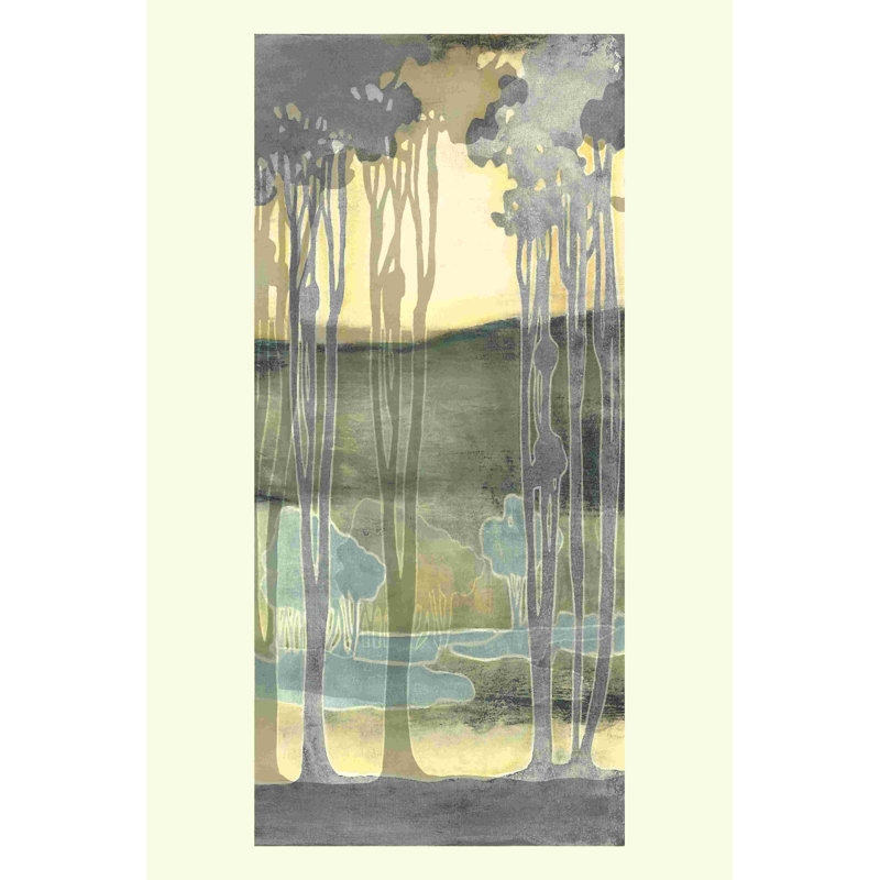 " Small Nouveau Landscape II " by Jennifer Goldberger, 18" H x 12" W  