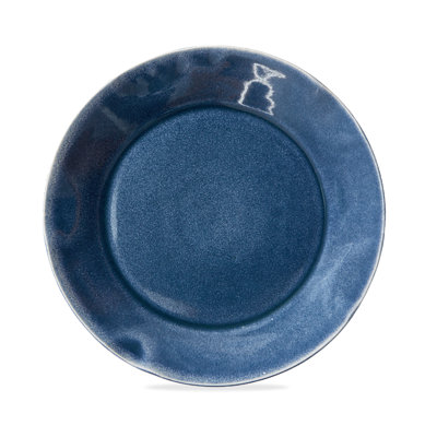 Hudson Reactive Glazed Dinner Plate Dark Blue
