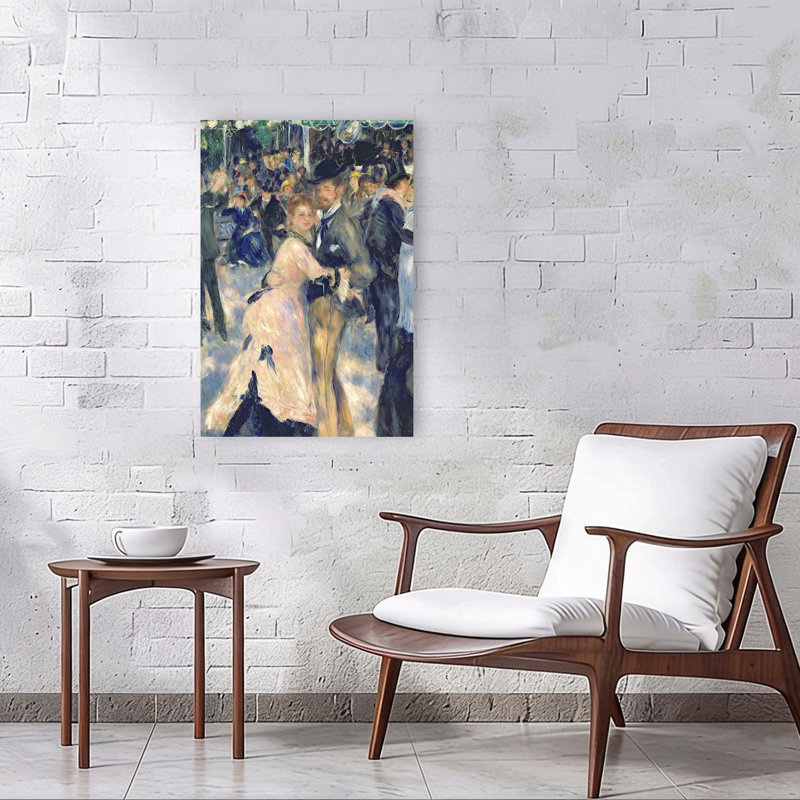 Bal au Moulin de la Galette, 1876 - Estampe d'art mural contemporain abstrait, H 36 po x l 24 po