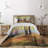 Rustic Polyester Floral Coverlet