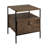 24" Brown Solid Wood Square End Table