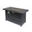 Iron Rectangular 30,000btu Fire Pit With Shielded Tank Cover - 45.00”w X 42.00”d 23.71”h, Black, Easy Assembly Guide Made Of And Hidden Storage Simple