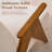 Mid-Century Modern Accent Chair With Sculptural Wood Arms-445584409