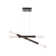 Axis Moda Double Entrance Modern Linear Suspension Chandelier