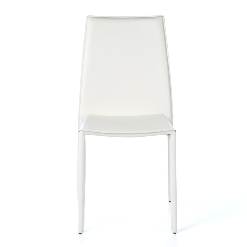 Jason Faux Leather Side Chair, 2, White