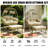 Person Patio Lounge Chairs, Steel Wicker Boho Egg Seat For Patio