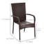 Chaises d'extérieur empilables avec coussins. 2. Crème / blanc Patio et pour un look magnifique